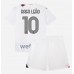 AC Milan Rafael Leao #10 Dětské Oblečení Venkovní Dres 2023-24 Krátkým Rukávem (+ trenýrky)